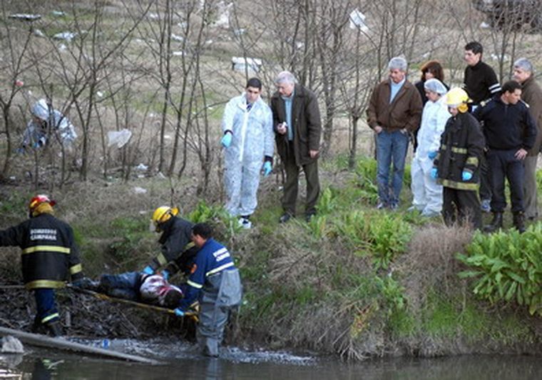 El cuerpo fue hallado a la vera de la ruta Panamericana, en cercanías del lugar donde hallaron los cadáveres de la familia Mansilla. Foto: Télam