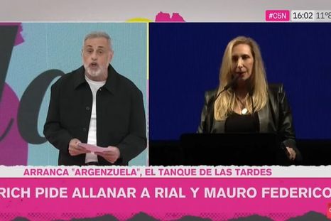 Jorge Rial y un contundente doblete en el rating. Foto: captura de video C5N. Jorge Rial y un contundente doblete en el rating. Foto: captura de video C5N.