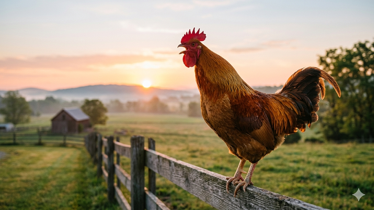 ¿Por qué los gallos cantan al amanecer? El secreto que revela la ciencia detrás de su alarma natural