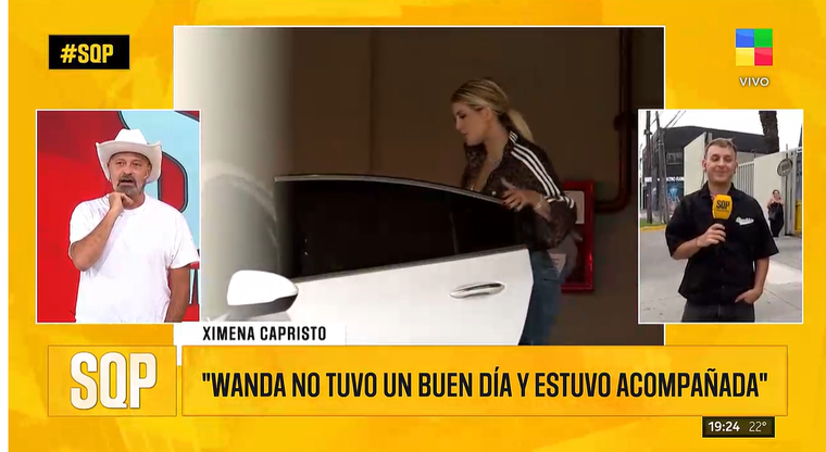 Wanda Nara se mostró molesta. Wanda Nara se mostró molesta. 