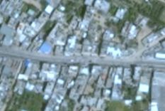 Las imágenes de Gaza que ofrece Google Earth son de baja resolución. Foto: GOOGLE
