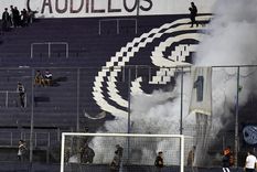 tras el mensaje de los encapuchados, llego la respuesta de la barra