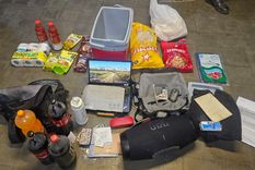 El botín de los delincuentes atrapados en Rodeo del Medio, Maipú.