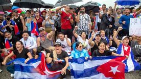La autopista Palmetto, la Palmetto Expressway, que cruza Florida de norte a sur, fue cerrada en ambas direcciones el martes. Foto: EPA