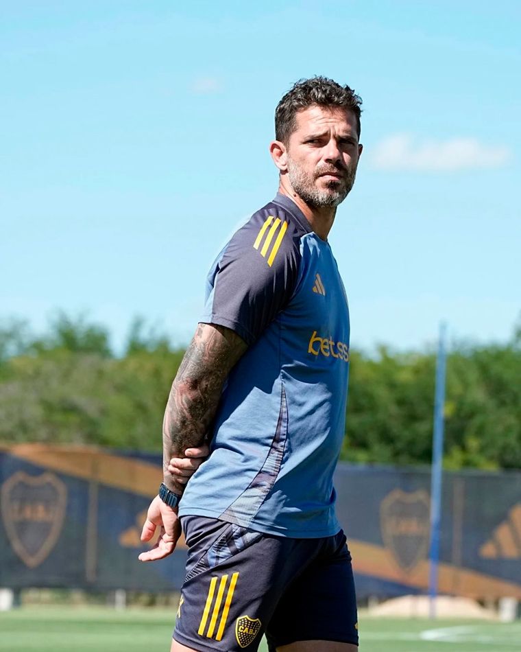 Gago ya eligió a los jugadores que viajarán a Lima. Foto: Boca Juniors