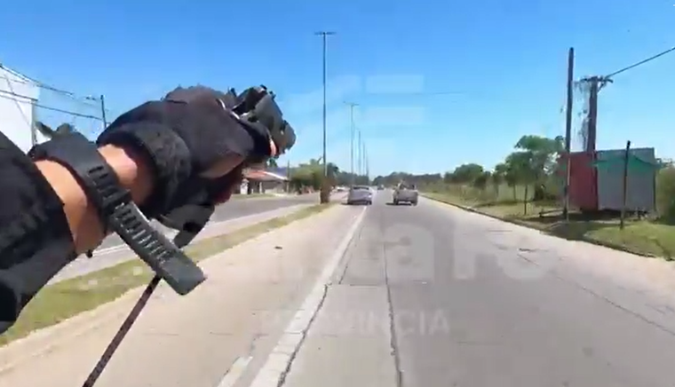 Impactante persecución policial en Rosario. Foto: GSFE