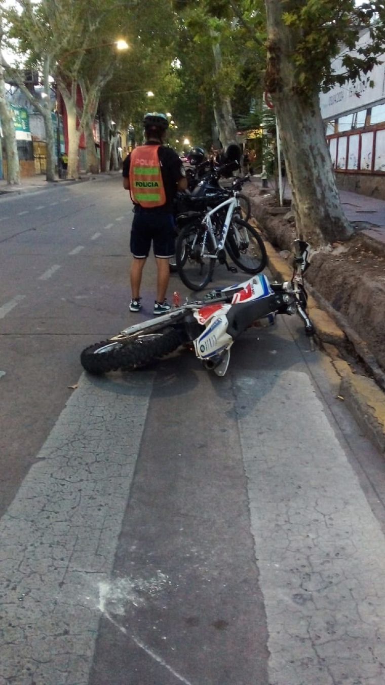 La moto que se robó el ladrón Foto: Ministerio de Seguridad