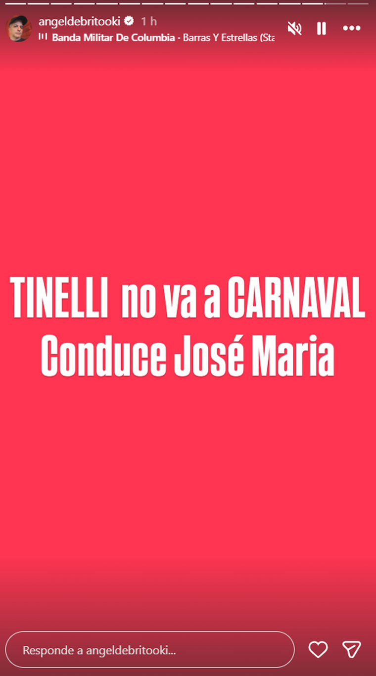 Marcelo Tinelli se ausentará en Carnaval Stream. Foto: captura de pantalla Instagram / @angeldebritooki. Marcelo Tinelli se ausentará en Carnaval Stream. Foto: captura de pantalla Instagram / @angeldebritooki. 
