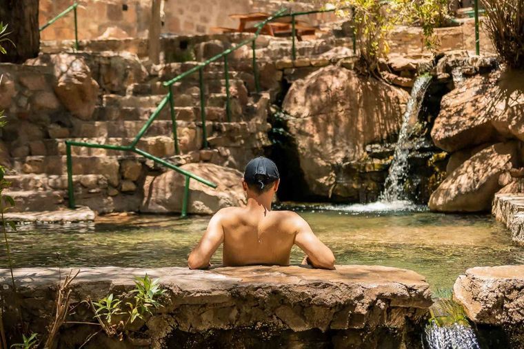 Estas termas son únicas en el país Foto: La Ruta Natural