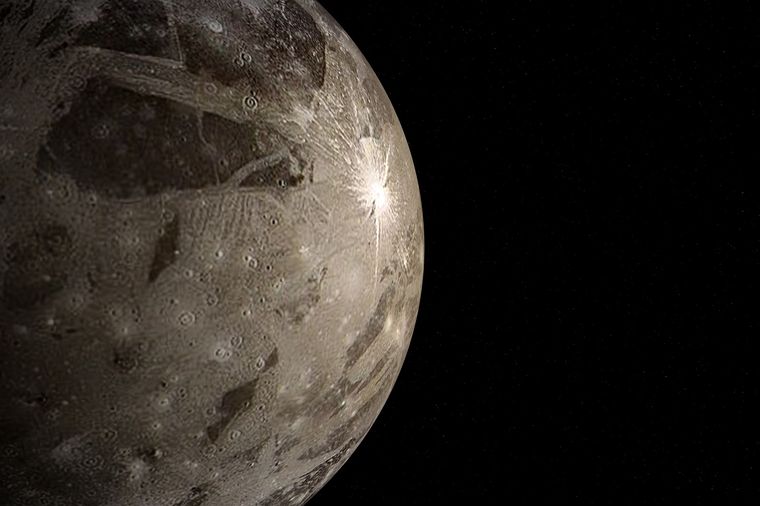 Ganímedes es la luna más grande del Sistema Solar. Foto: Shutterstock