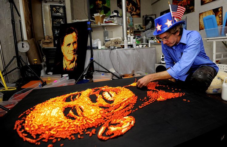 Candidatos diseñados con chizitos. Foto: Business Insider