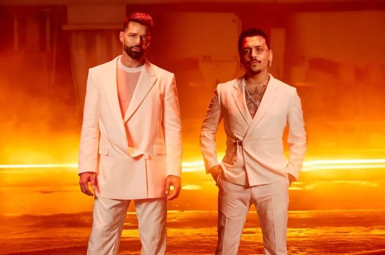 Ricky Martin y Christian Nodal reviven la nostalgia de los fanáticos con el tema Fuego de noche, nieve de día Foto: Ricky Martin  / Instagram