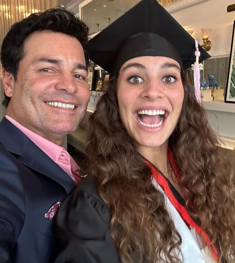 Chayanne junto a su hija Isadora Figueroa. Foto: Instagram