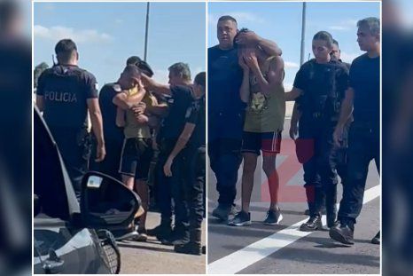 Los momentos posteriores al rescate del adolescente. Los momentos posteriores al rescate del adolescente.