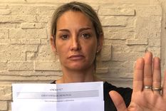 Basta Martinazzo decidió decir basta y publicó esta foto con la denuncia en la mano.