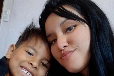 Thiago con su mamá, Daira. Thiago con su mamá, Daira.