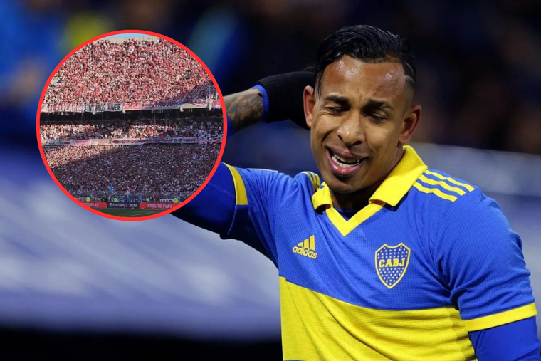 Villa recibió un picante cantito de la hinchada de River