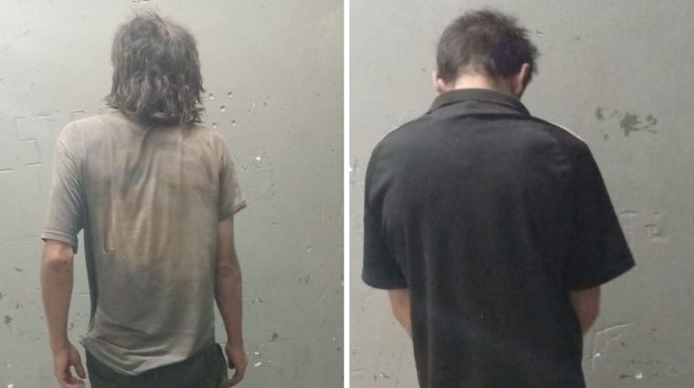 Los dos sospechosos detenidos por el robo al carrito de comidas en Maipú.