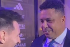 el encuentro estelar entre ronaldo nazario y messi en los the best: te vi como...