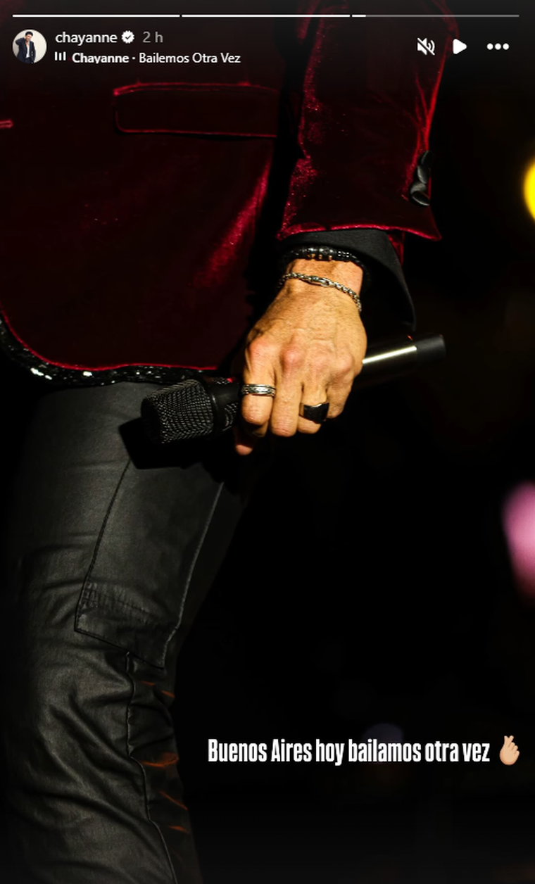 La última historia del artista horas antes del show. La última historia del artista horas antes del show.