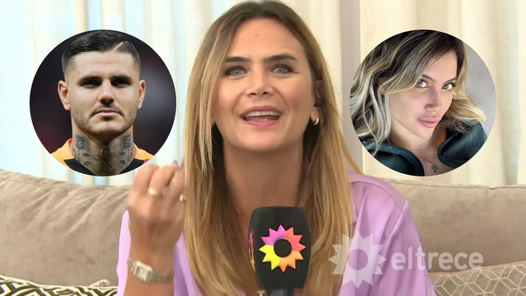 El enojo de Amalia Granata con Wanda Nara y Mauro Icardi. Foto: Captura El Trece