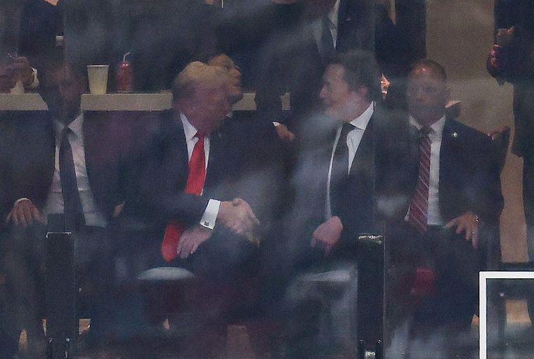 No se había visto a Musk y a Trump juntos desde la salida del magnate del gobierno.