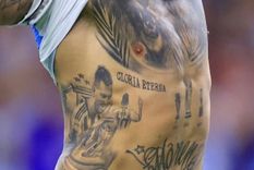 El tatuaje de Nicolás Otamendi. Foto: Noticias Argentina
