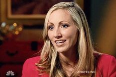 Rebecca Musser en la entrevista con la NBC a sus 47 años.