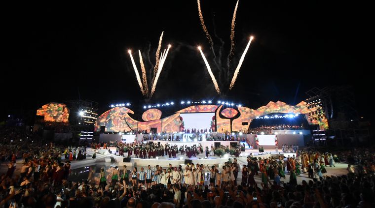 El acto central de la Fiesta de la Vendimia es uno de los principales eventos de las celebraciones. 