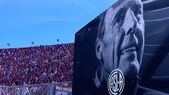 “¡Hasta siempre, Miguelo!”, el mensaje que acompañó la imagen de Russo en las pantallas del estadio. “¡Hasta siempre, Miguelo!”, el mensaje que acompañó la imagen de Russo en las pantallas del estadio.