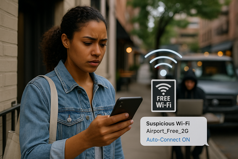 La ausencia de autenticación robusta permite que cualquiera se conecte a tu teléfono y que un atacante se “interponga” entre el dispositivo y la salida a internet. La ausencia de autenticación robusta permite que cualquiera se conecte a tu teléfono y que un atacante se “interponga” entre el dispositivo y la salida a internet.