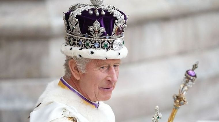 Carlos III fue coronado este sábado Foto: Getty