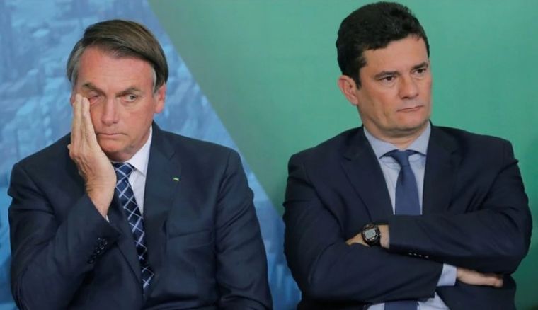 Bolsonaro y el ministro Moro.