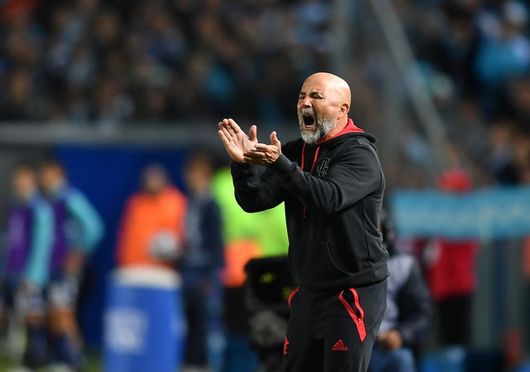 Sampaoli en el empate de Flamengo ante Racing Foto: Télam