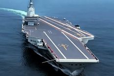 Fujian, el poderoso portaaviones de China, incorporado ya a acciones de defensa. Foto China Global