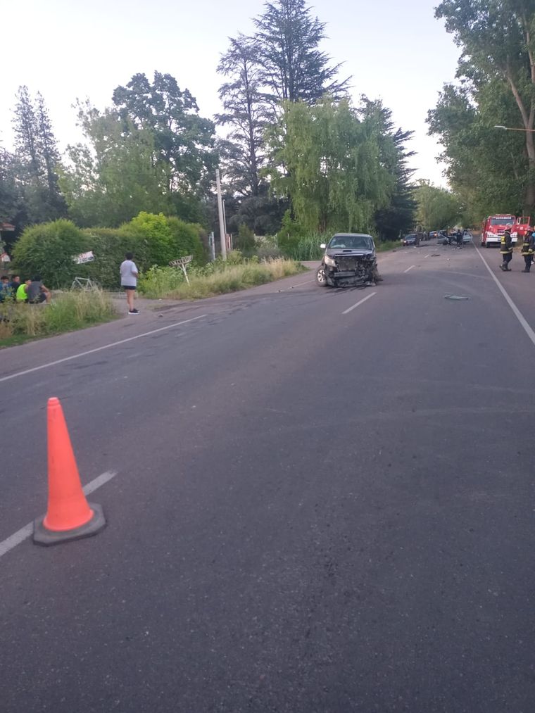 La camioneta que intervino en el accidente. Foto: Gentileza