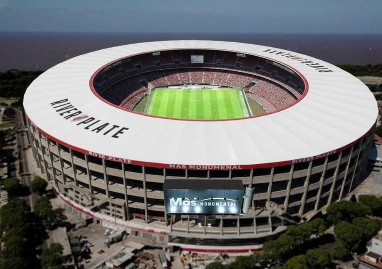 As&iacute; quedar&iacute;a el estadio Monumental techado y con una nueva bandeja.&nbsp;