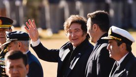 Javier Milei junto a Luis Petri.