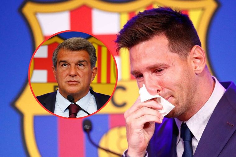 Laporta se volvió a referir a la salida de Messi del Barcelona.