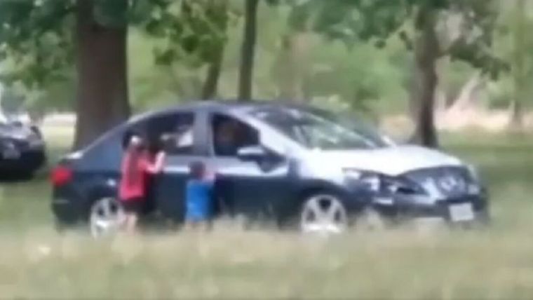 El video fue filmado por los testigos