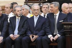 Los ministros de la Corte Suprema de Justicia, Ricardo Lorenzetti, Juan Carlos Maqueda (jubilado), Carlos Rosenkrantz y Horacio Rosatti Foto: Prensa de Diputados