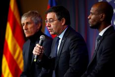 Josep Maria Bartomeu  Eric Abidal, Foto: EFE