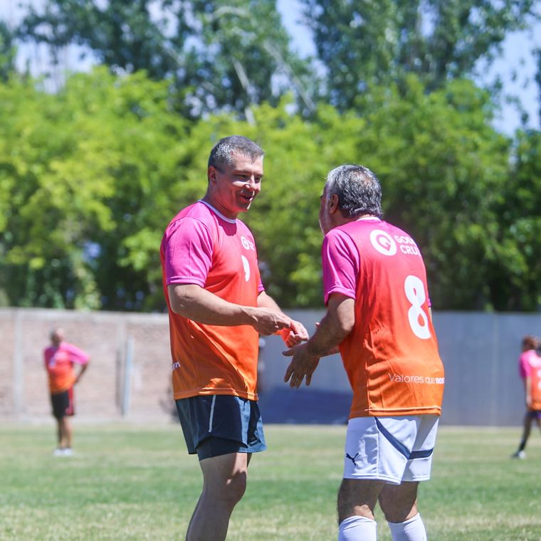 Costarelli y Cornejo, juntos en el equipo Morado. Foto: Prensa Godoy Cruz