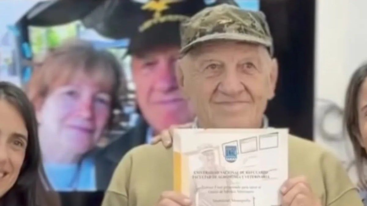 A los 82 años se recibió de veterinario y dejó un mensaje inspirador