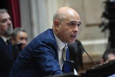 El jefe de la bancada de La Libertad Avanza en el Senado, Bartolomé Abdala Foto: Senado