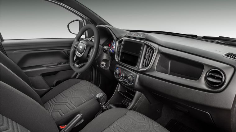 Interior de la nueva Fiat Strada Foto: Stellantis