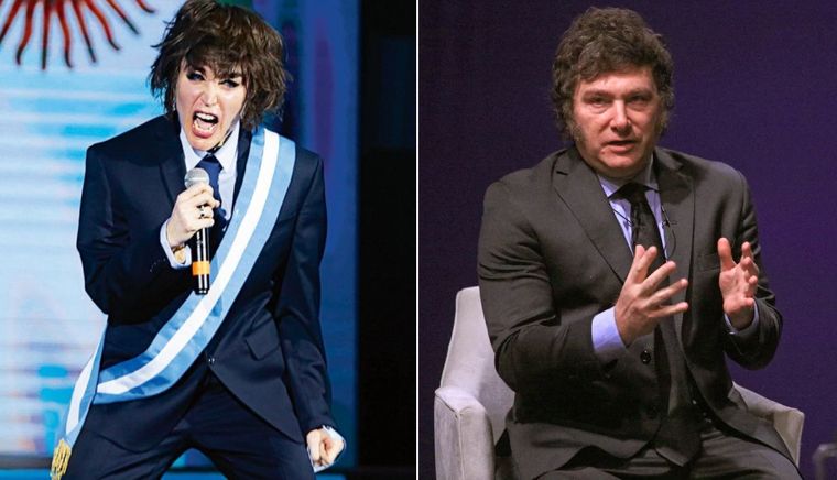 Fátima Florez reapareció e imitó a Javier Milei.