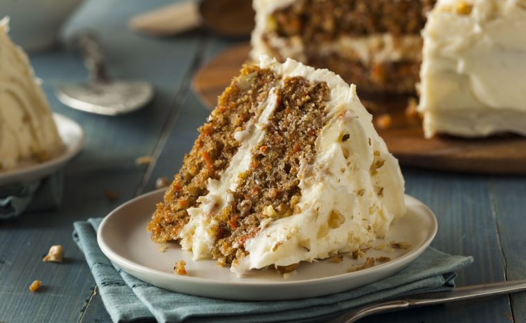 Carrot Cake Una receta deliciosa para disfrutar en tus meriendas Foto: Shutterstock