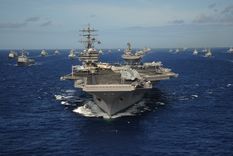 El Centcom confirmó que el USS Abraham Lincoln ya opera en Oriente Medio junto a su grupo de combate. El Centcom confirmó que el USS Abraham Lincoln ya opera en Oriente Medio junto a su grupo de combate.