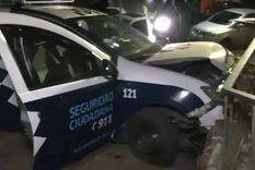 Un patrullero de la Municipalidad de San Martín impactó contra una casa del barrio porteño de Nuñez durante una persecución&nbsp;